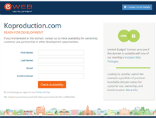 Tablet Screenshot of koproduction.com